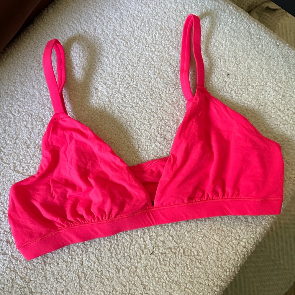 Skims Hot Pink Bralette